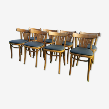 Series of 8 bistro chairs