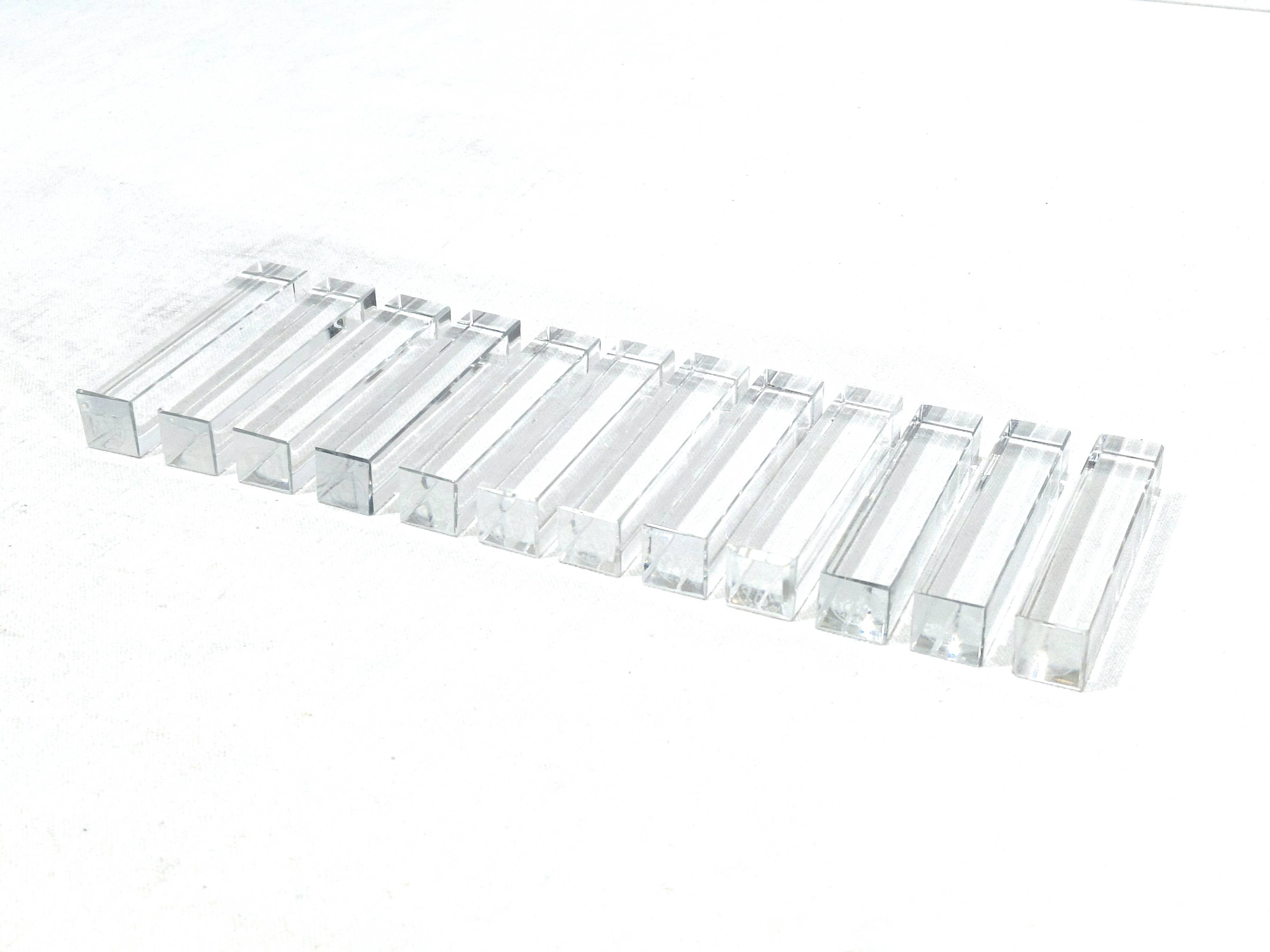 BACCARAT - 12 CRYSTAL KNIFE RESTS