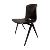 Pagholz Galvanitas S22 stackable school chair dark brown