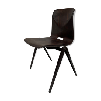 Pagholz Galvanitas S22 chaise d’école empilable brun foncé