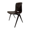 Pagholz Galvanitas S22 chaise d’école empilable brun foncé