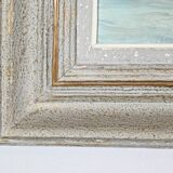 Peinture à l’Huile sur Isorel « Chalutier et Thoniers », signée G.Lhermitte – Milieu XXe