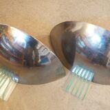 Pair of art deco design wall lamps