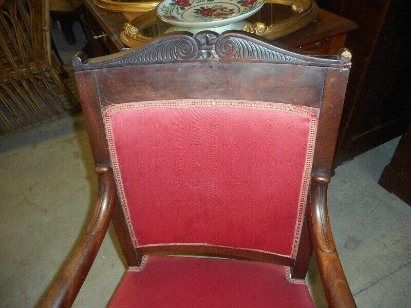 Empire armchair in mahogany of the 19th siecle no. 11