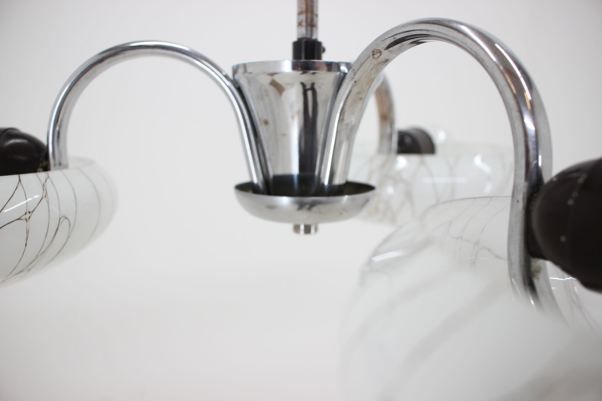Art Deco chrome chandelier/Napako, 1930´s.