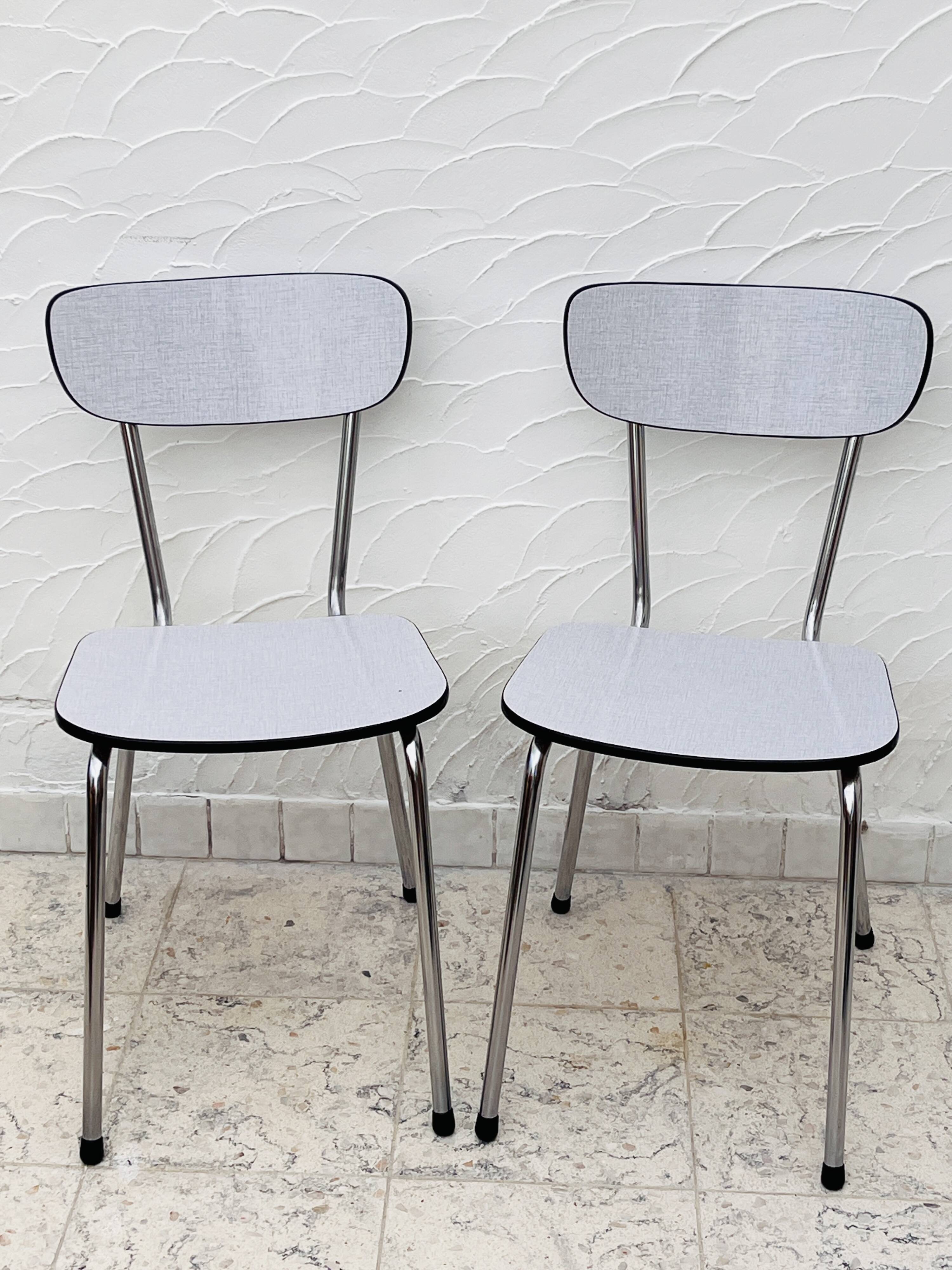 Two Formica chairs