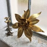 Old wall light flowered