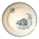 round serving dish, ironstone, Clairefontaine, château series
