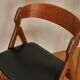 4 chairs Scandinavian Kristiansen teak 60s
