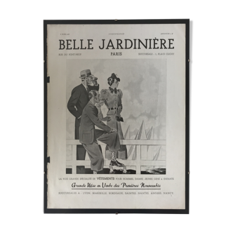Affiche publicitaire Belle Jardinière 1937