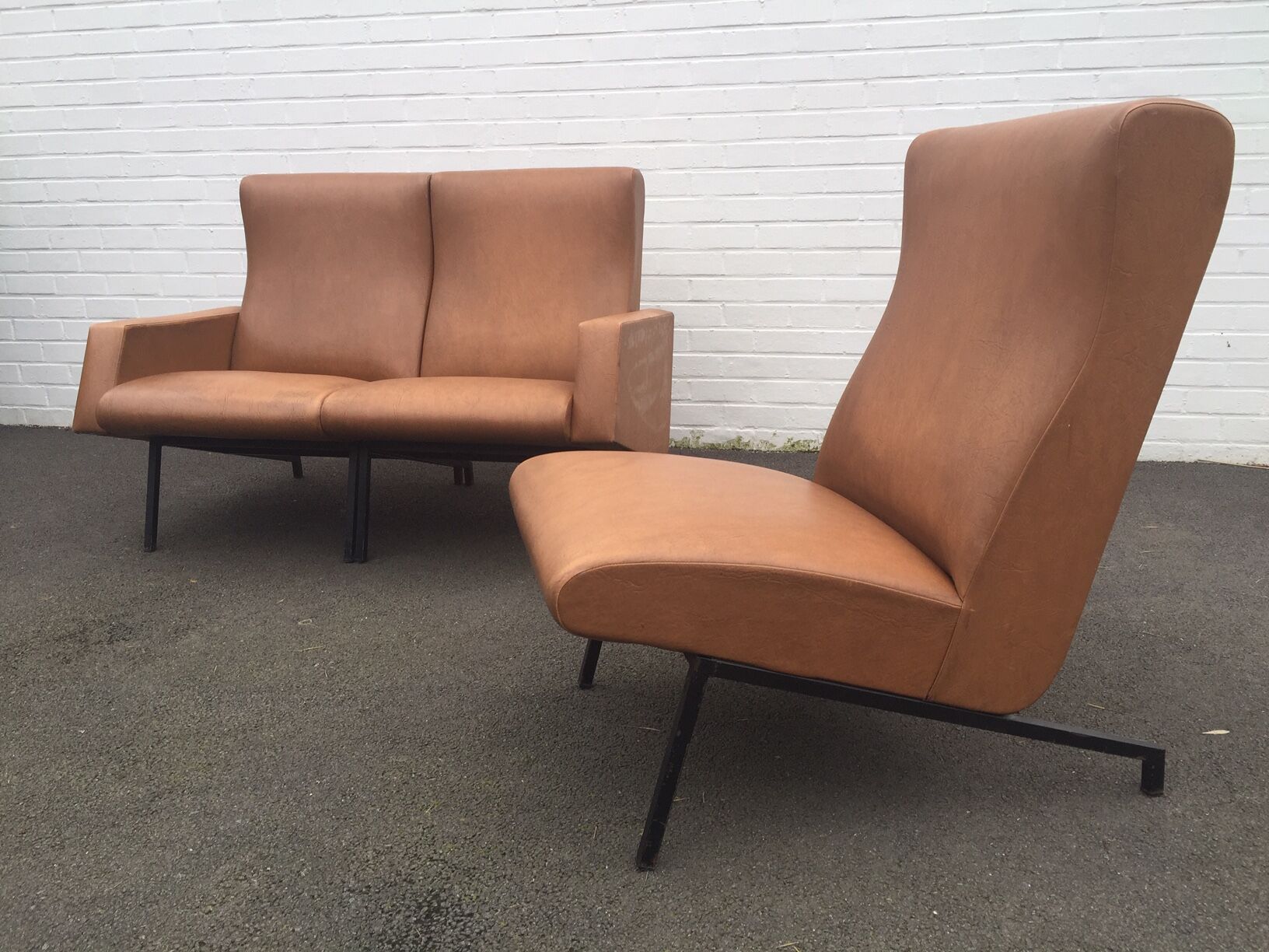 Set armchairs, model sofa "Miami" by Pierre Guariche for Meurop, 1950
