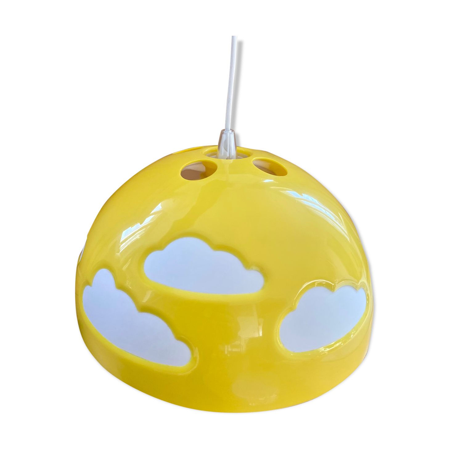Luminaire suspension cloud skojig ikea yellow design henri preutz