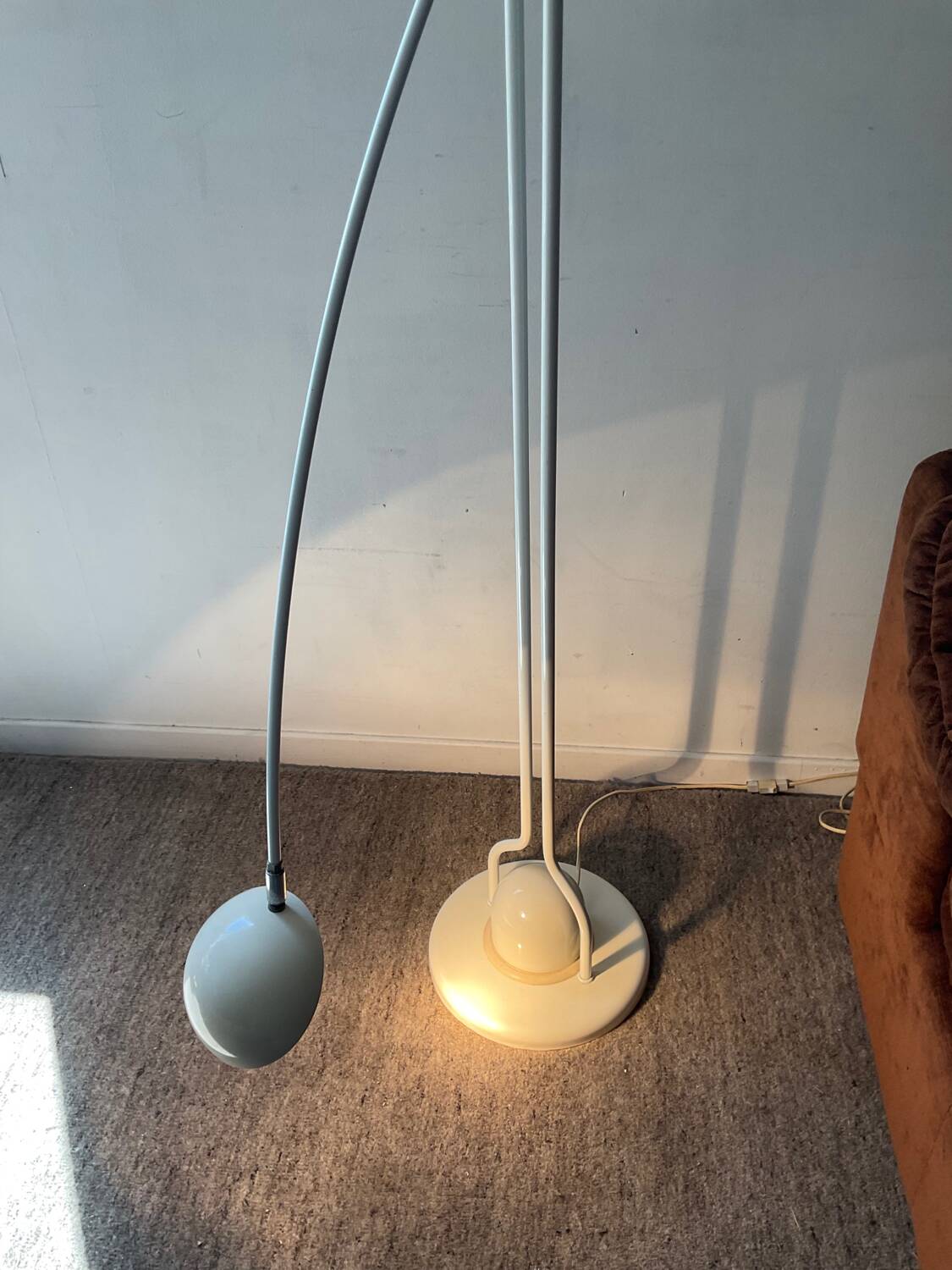 Vintage reading floor lamp from the 70s and 80s