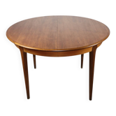 Scandinavian extendable dining table in teak - 1960s