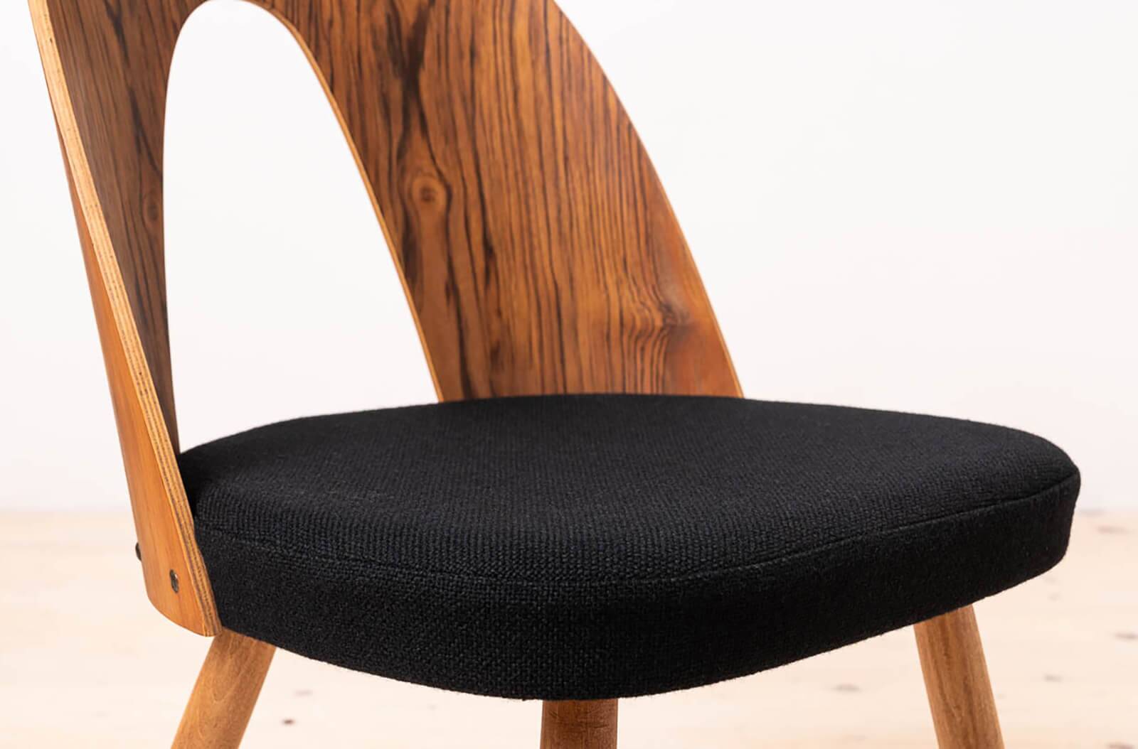 Set of 4 Mid Century Dining Chairs by A.Šuman, Reupholstered in KVADRAT