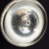 Sugar bowl/Candy bowl – Engraved crystal and silver metal