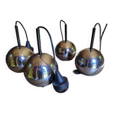 Set of 4 real STAFF pendant lights from the 70s