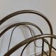 Magazine rack in vintage gold metal