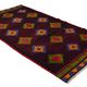 Turkish Kilim Yuruk Vintage 175x315 cm Geometric Red Green Purple