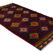 Turkish Kilim Yuruk Vintage 175x315 cm Geometric Red Green Purple
