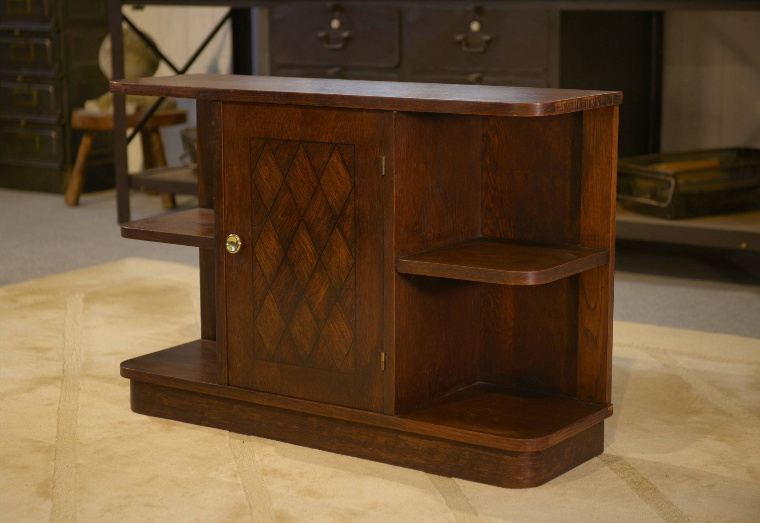 1960s oak side table