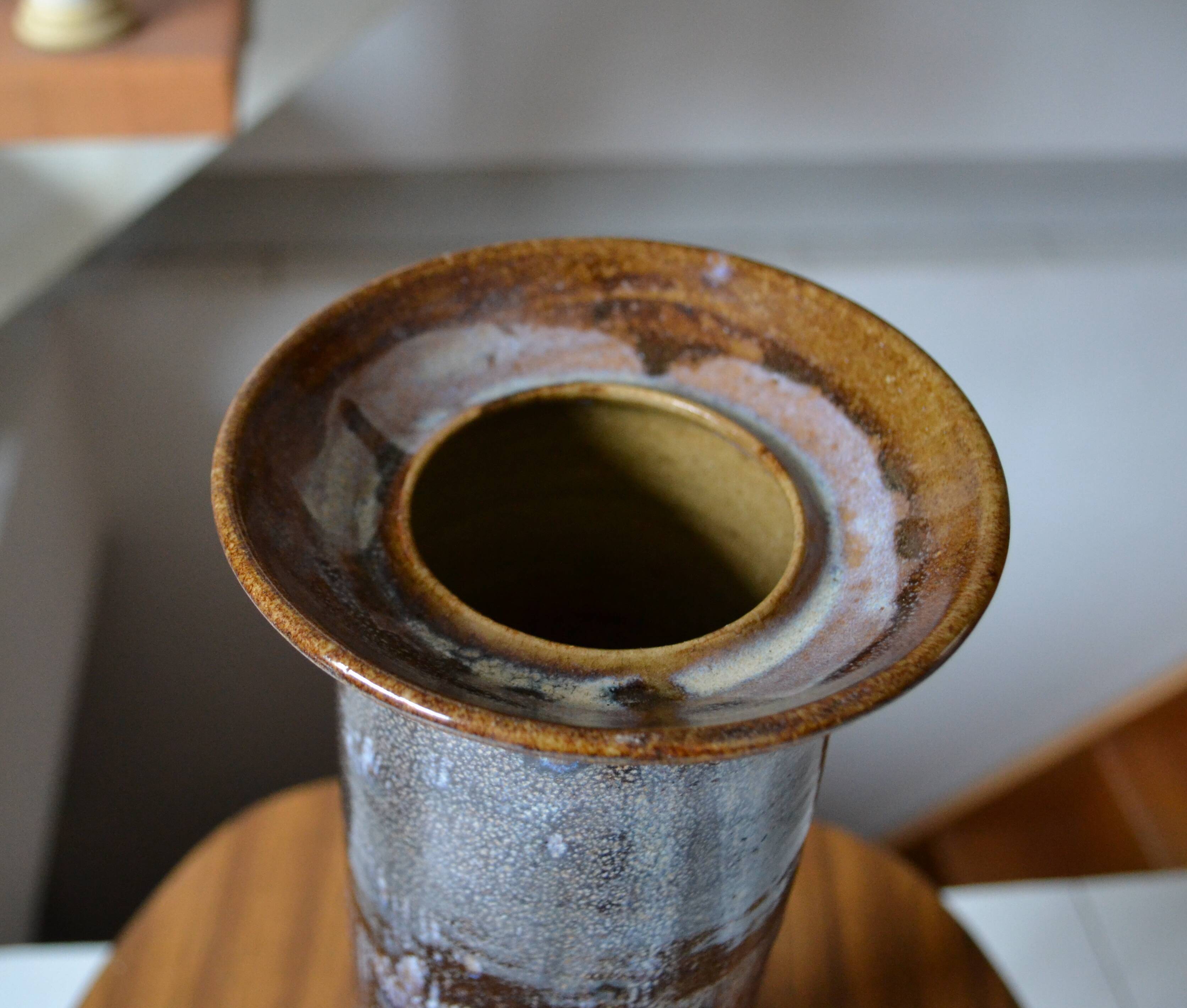 Glazed stoneware vase by Robert Héraud