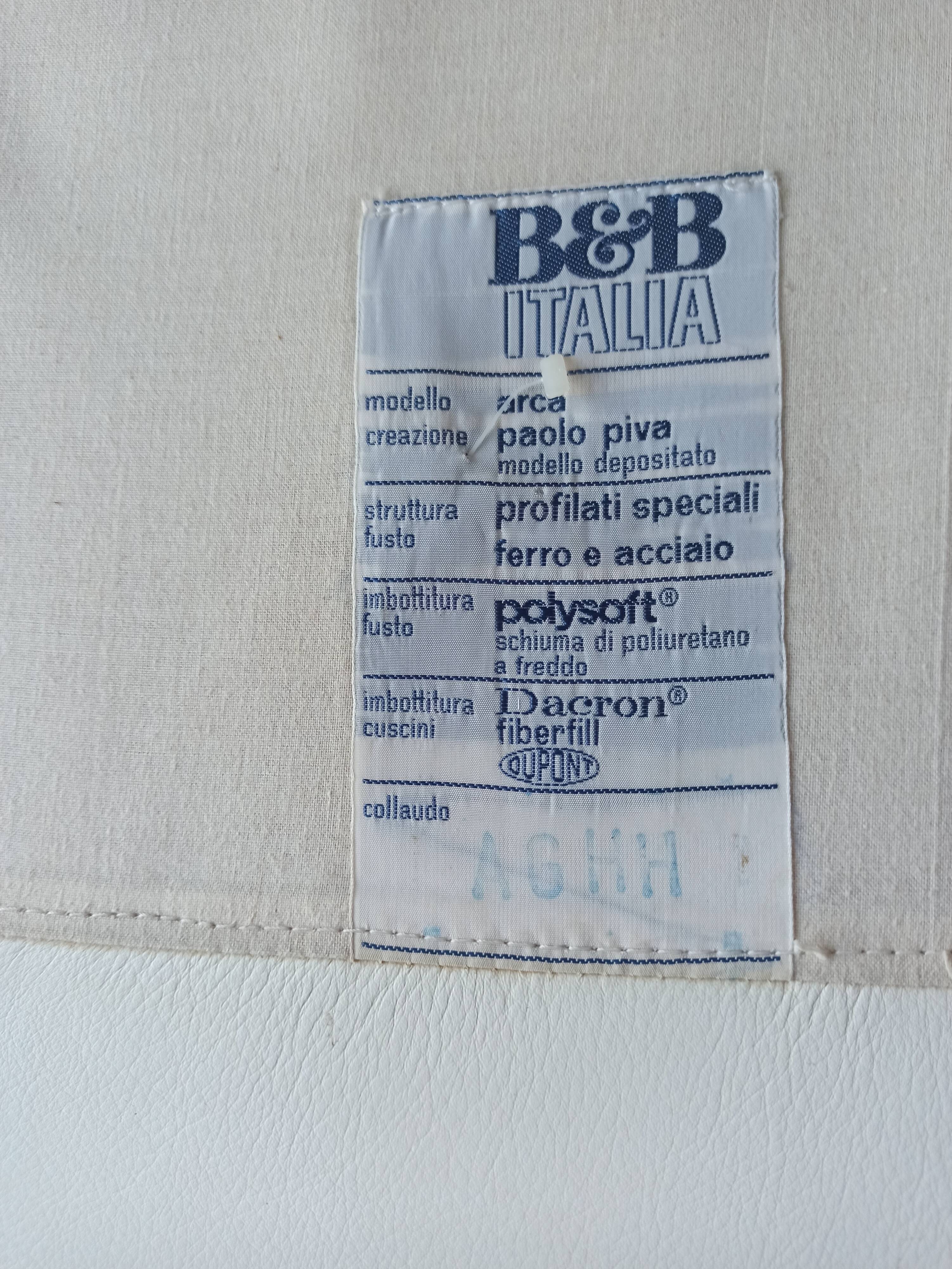 Sofa and armchair model Arca by Paolo Piva for B & B Italia