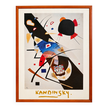 Vintage Framed Kandinsky Art Print, 85 x 64 cm