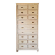 Meuble de métier, de mercerie - commode haute patinée