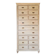 Meuble de métier, de mercerie - commode haute patinée
