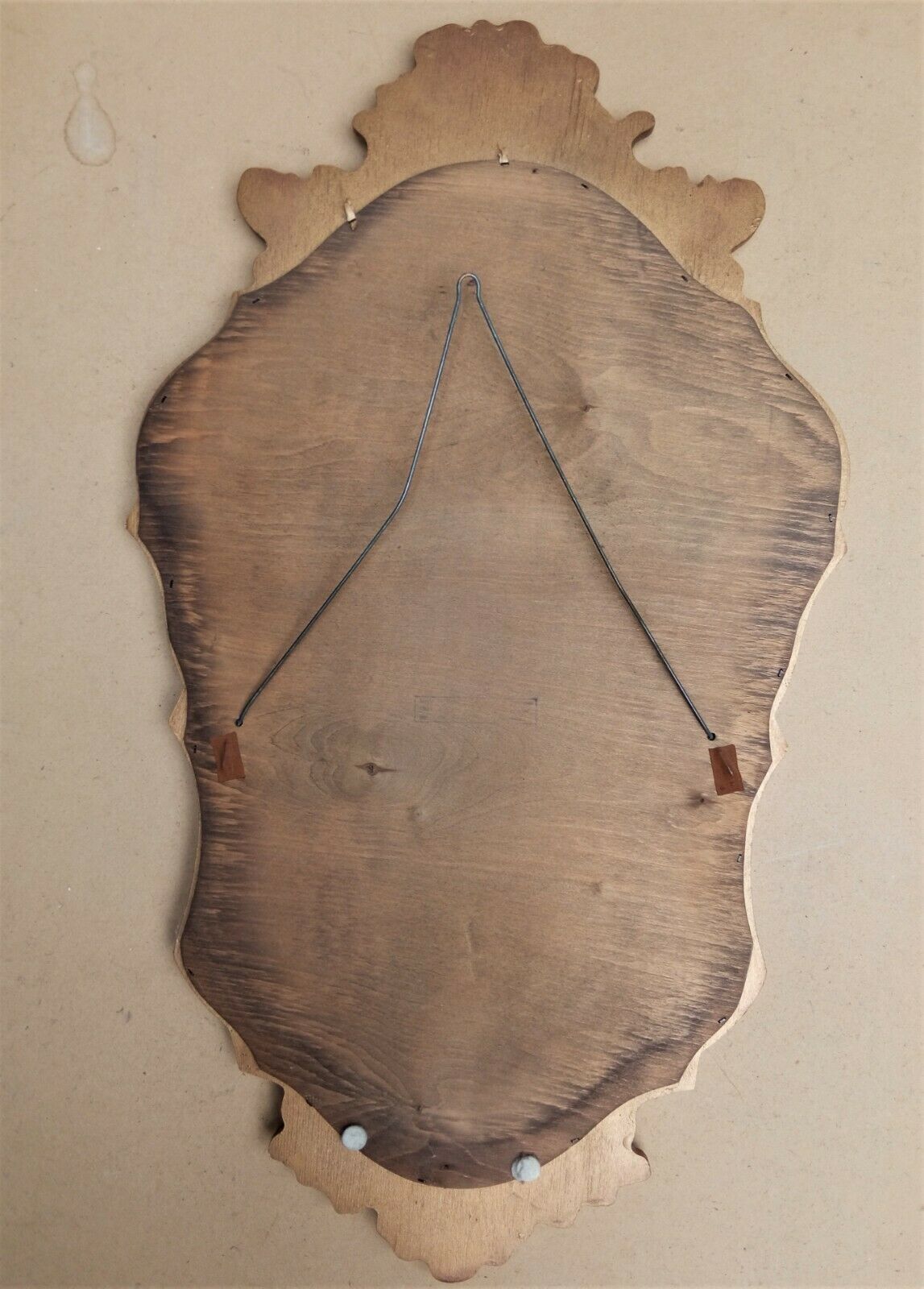 Golden wall mirror with gold leaf Deknudt - beveled ice - Louis XV style