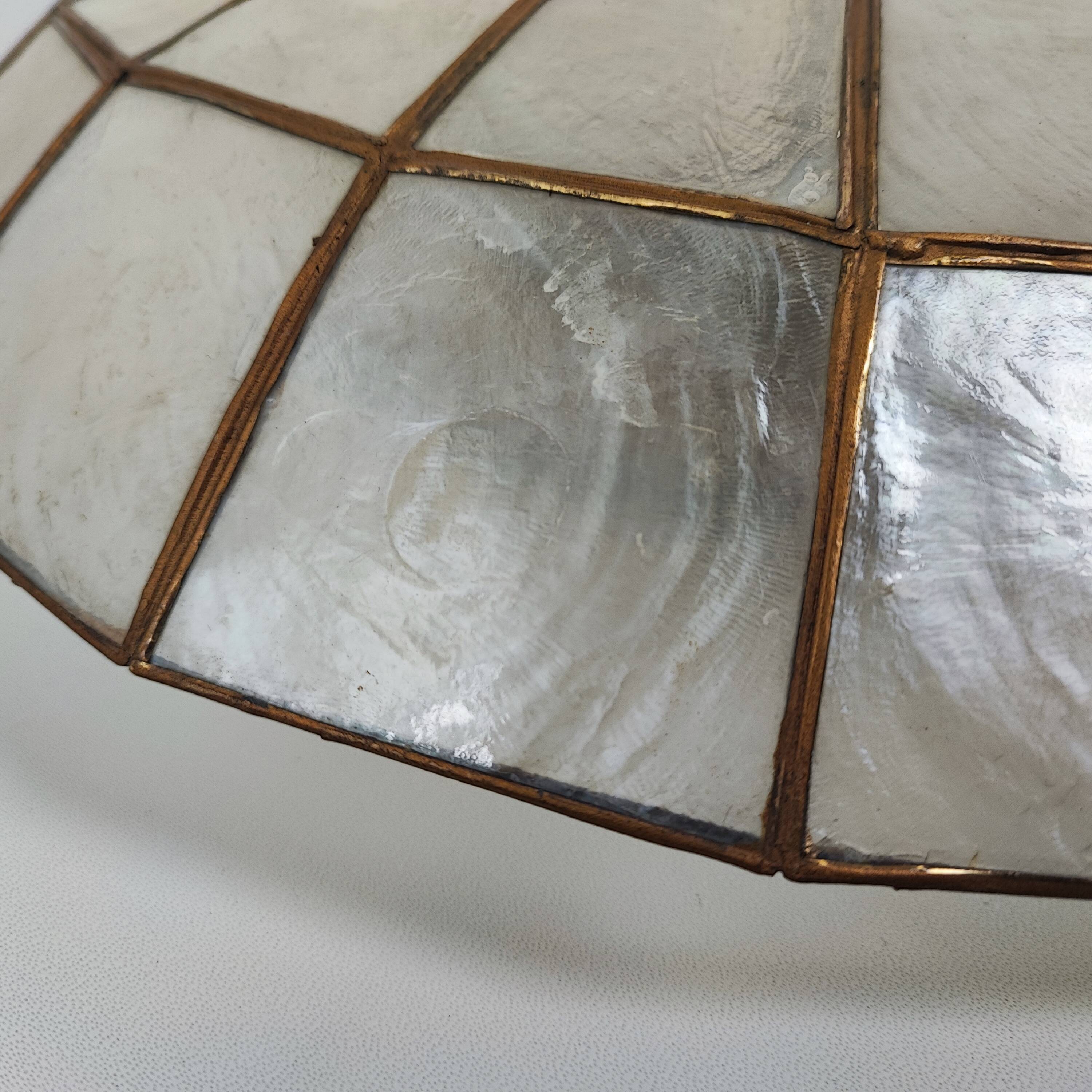 Mother-of-pearl ceiling/wall light