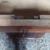 Louis Philippe secretary in oak and burr walnut