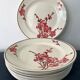 11 dessert plates Saint Amand Terre de Fer, 1930