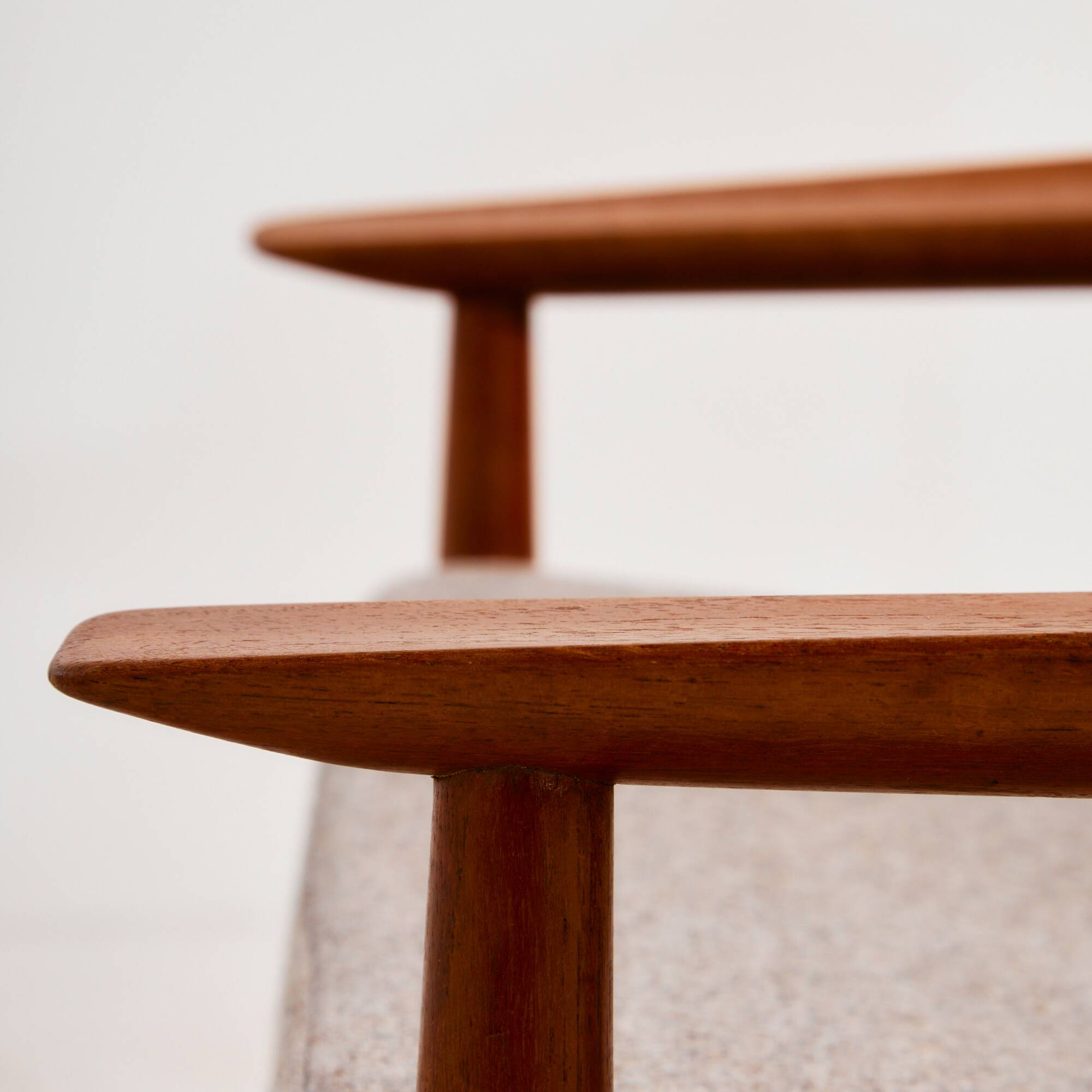 Restored teak armchair by Arne Vodder for Glostrup Møbelfabrik