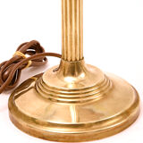 Brass table lamp with Silk shade