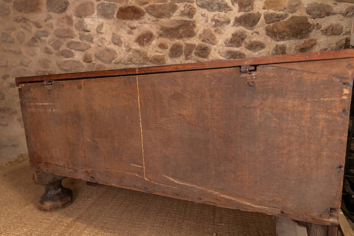 Antique Carved Solid Oak Chest – 2nd Half of the 18th Century