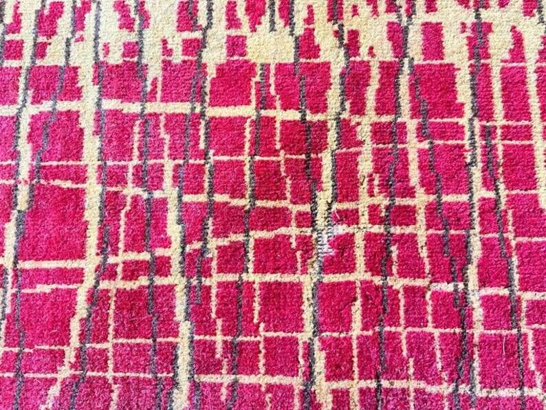 1960s mid century design Abstract organic Rug/carpet, Czechoslovakia - bouclé