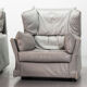 Cassina Lounge Chairs 'Viola d'Amore' by Piero de Martini & Footstool 1970s