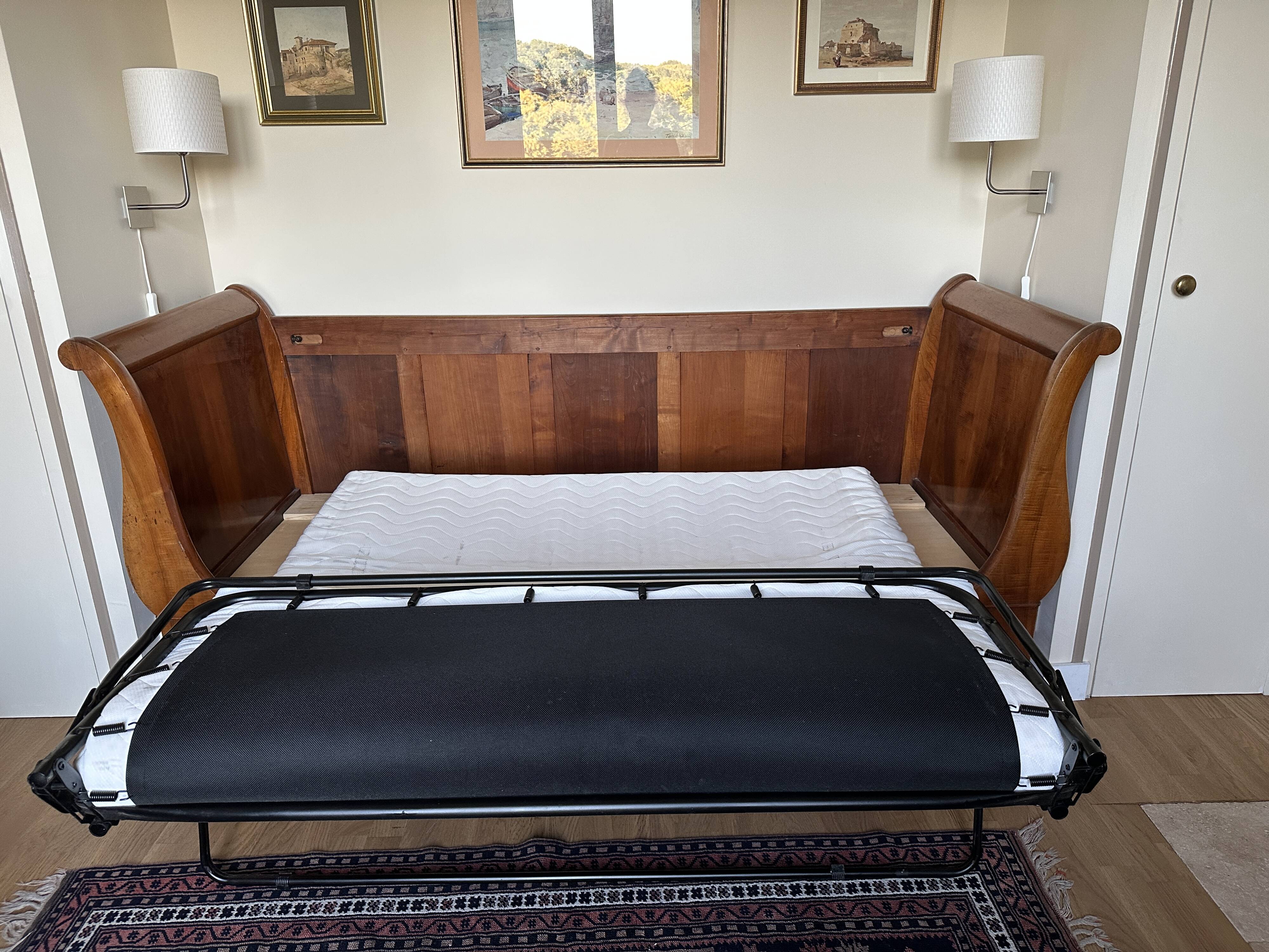 Antique 19th century mahogany sofa bed