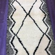Tapis en laine pure fait main de couloir traditionnelle taille 75/300 cm