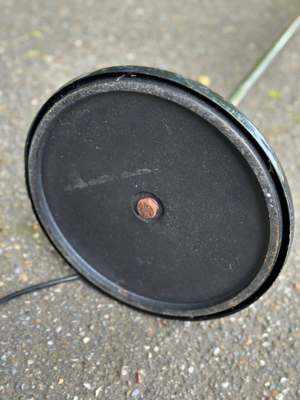 Italian floor lamp Bis black by Bruno Gecchelin for Arteluce 1975