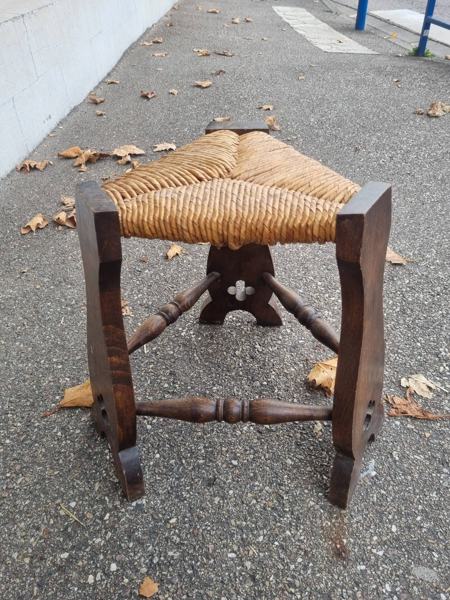 Antique Gothic Arts and Crafts stool
