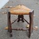 Antique Gothic Arts and Crafts stool