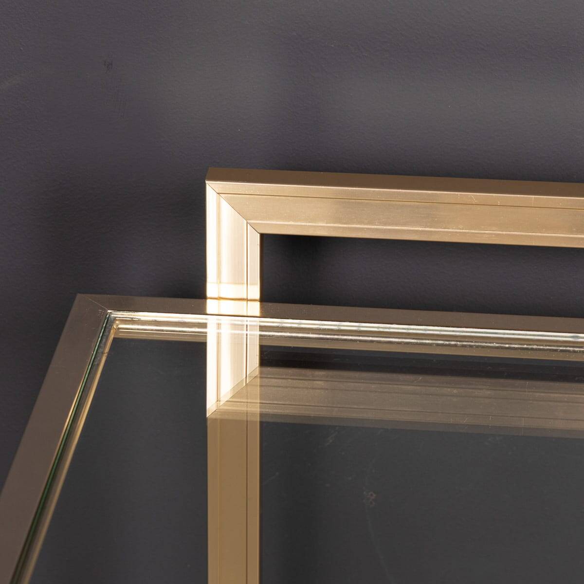20thC French Brass & Lucite Console Table By Pierre Vandel c.1970