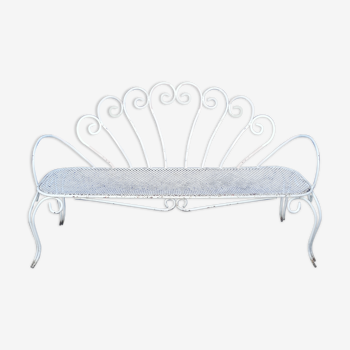 Banc de jardin métal vintage