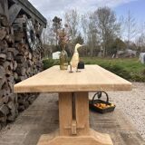 Renovated solid oak monastery table