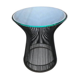 Platner D.40cm side table - polished nickel base - Knoll