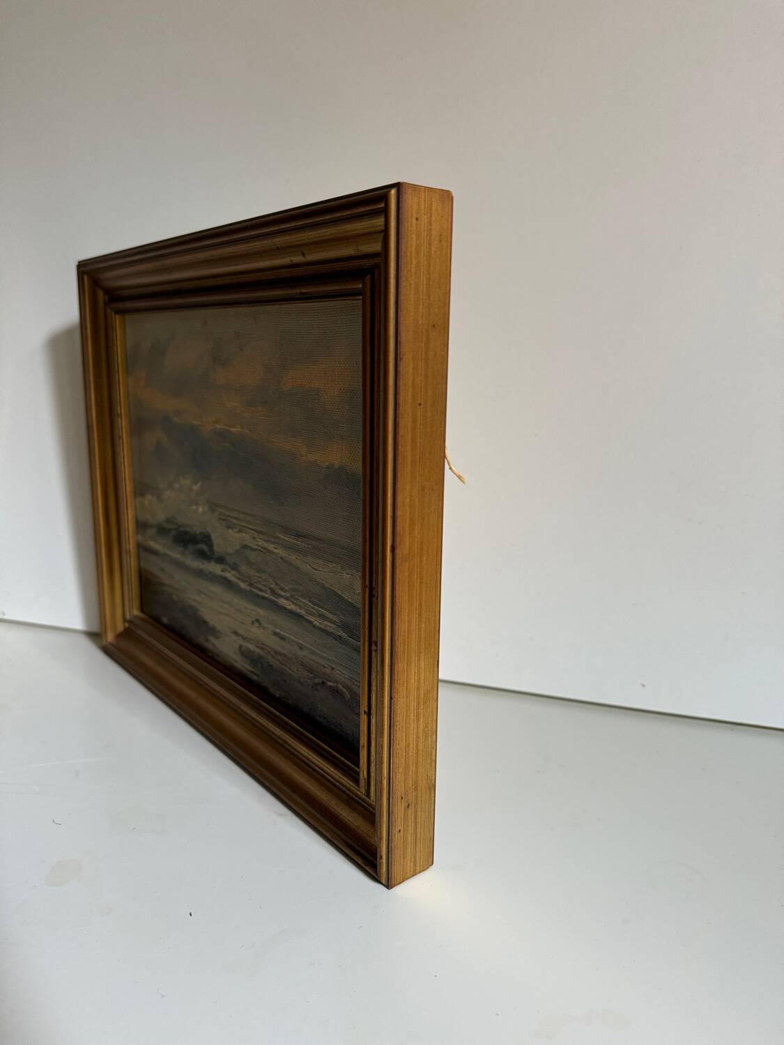 Oil painting on canvas Marine gold frame