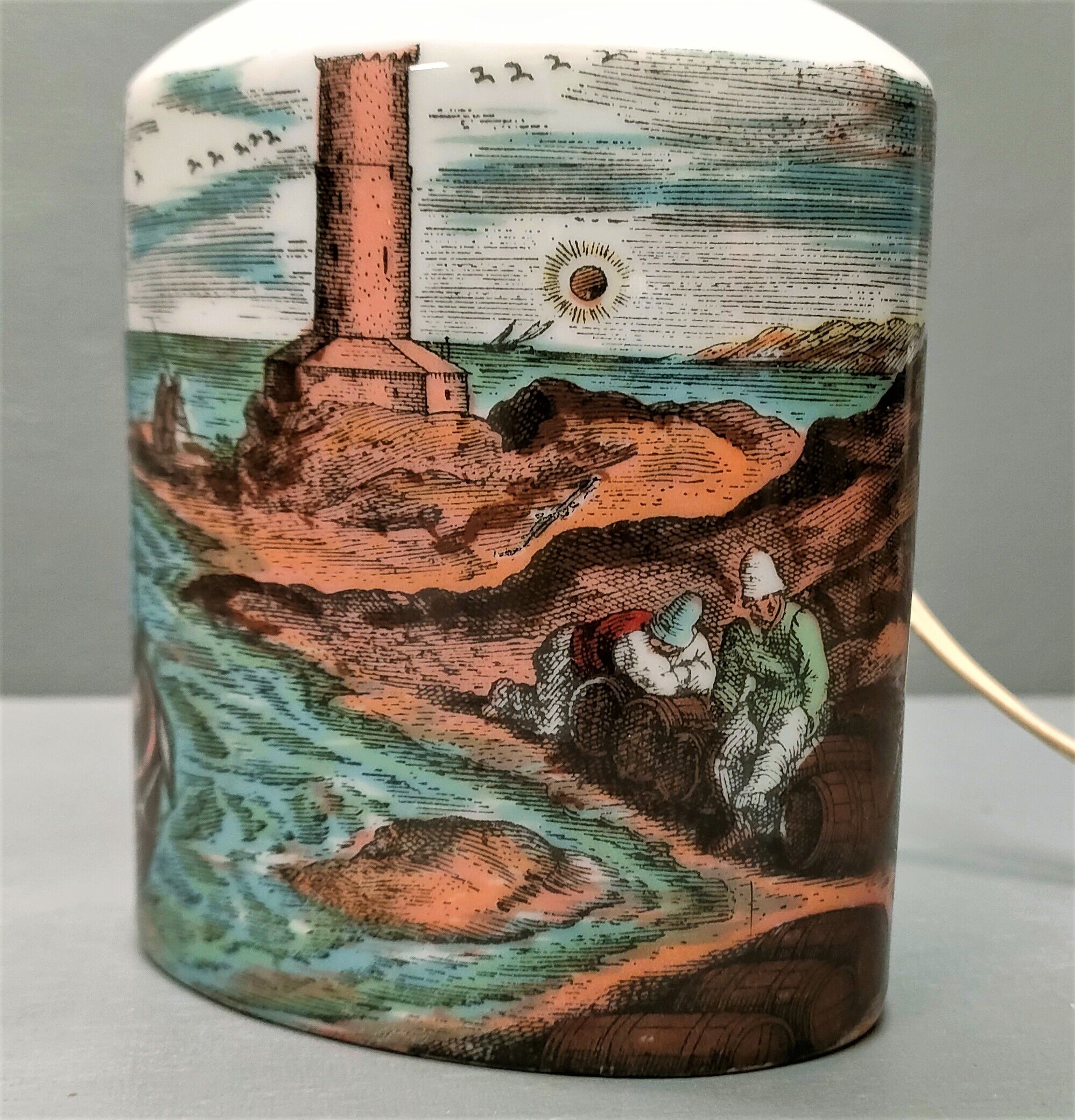 Vintage Florentine Ceramic Bedside Lamp Foot ~ 60s